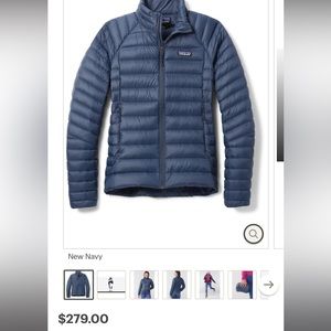 Patagonia Down Sweater Puffy Jacket Medium Navy